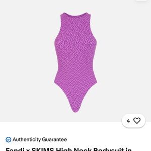 SKIMS x FENDI Purple Bodysuit
